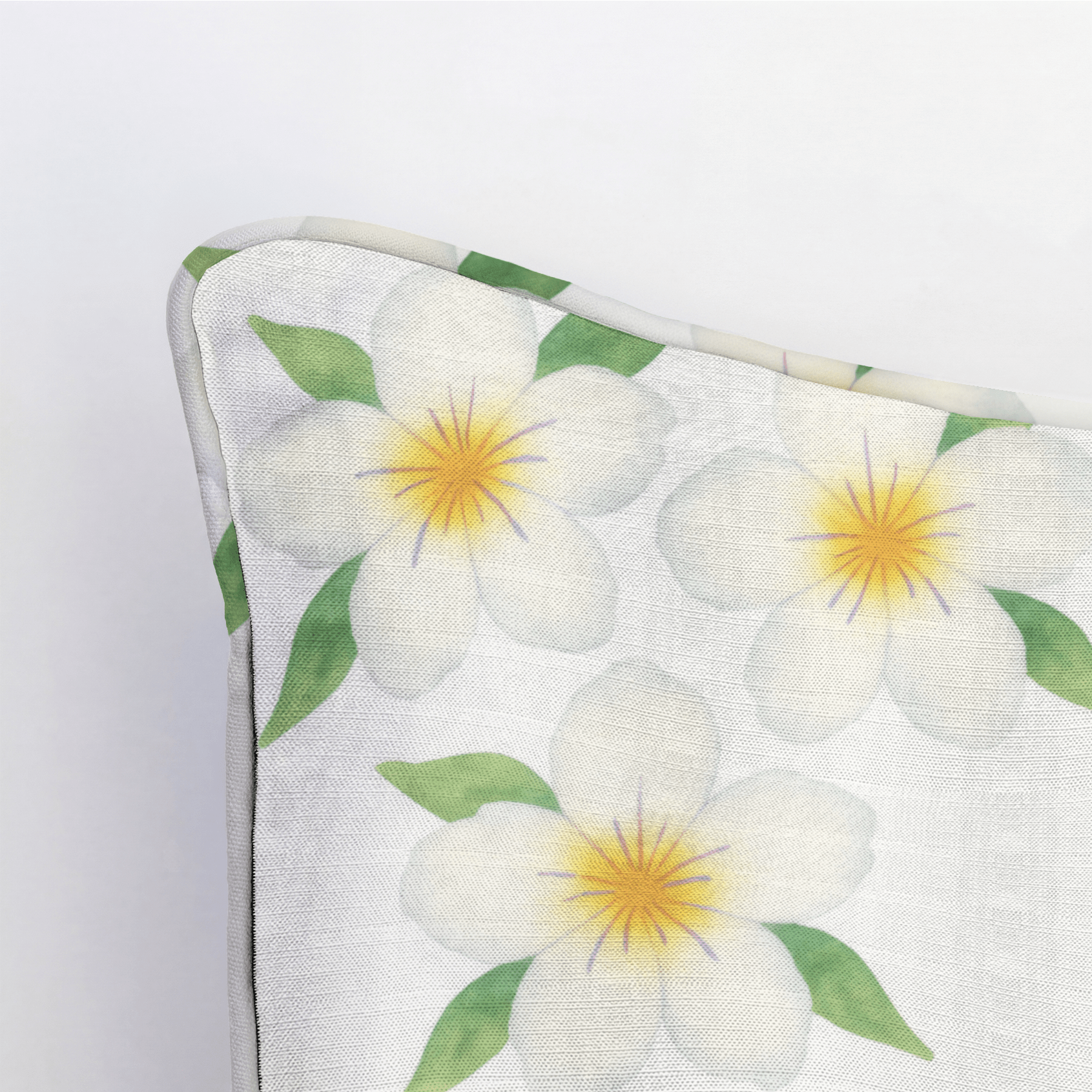 Yellow Sprouts Throw Pillow - Lemon Park