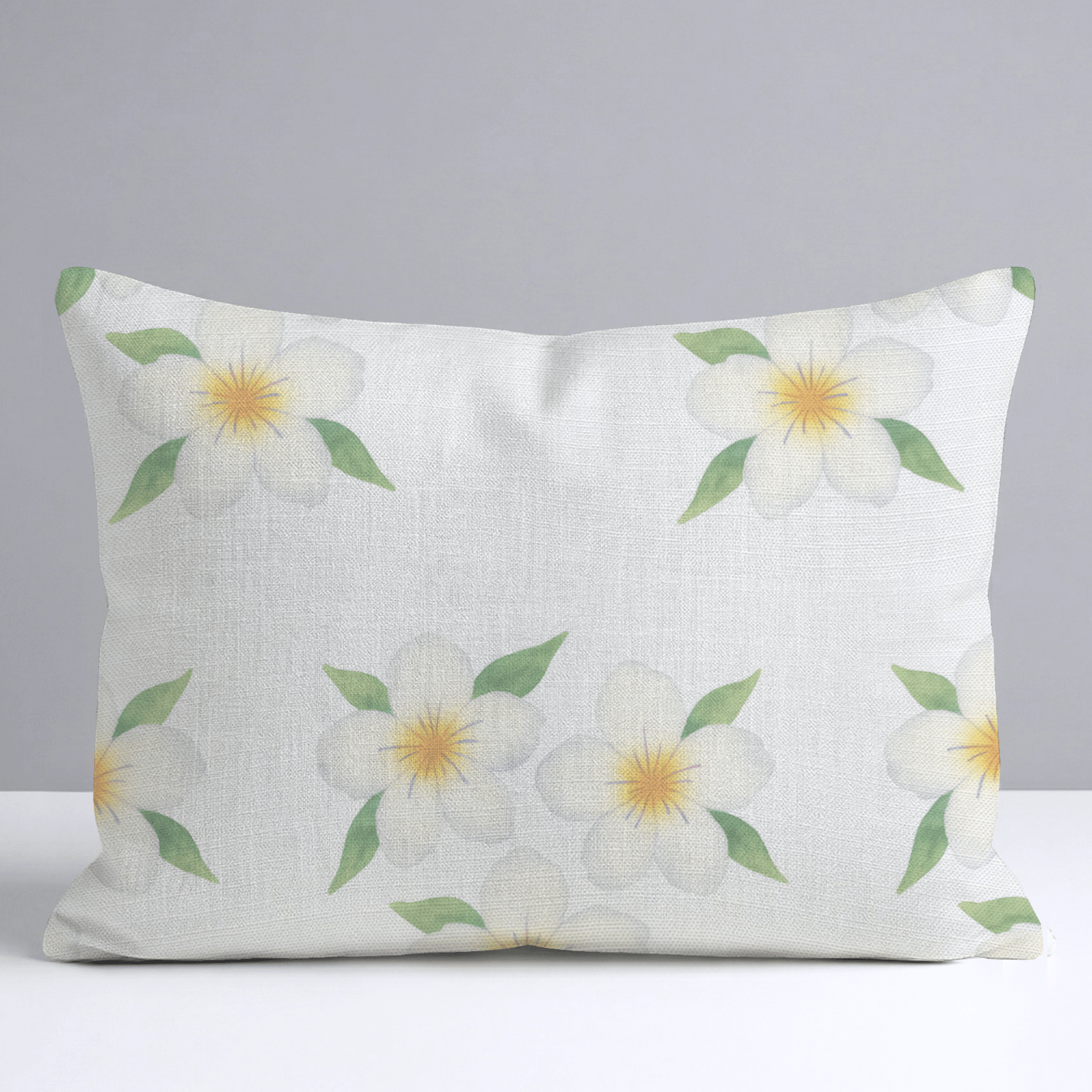 Yellow Sprouts Throw Pillow - Lemon Park