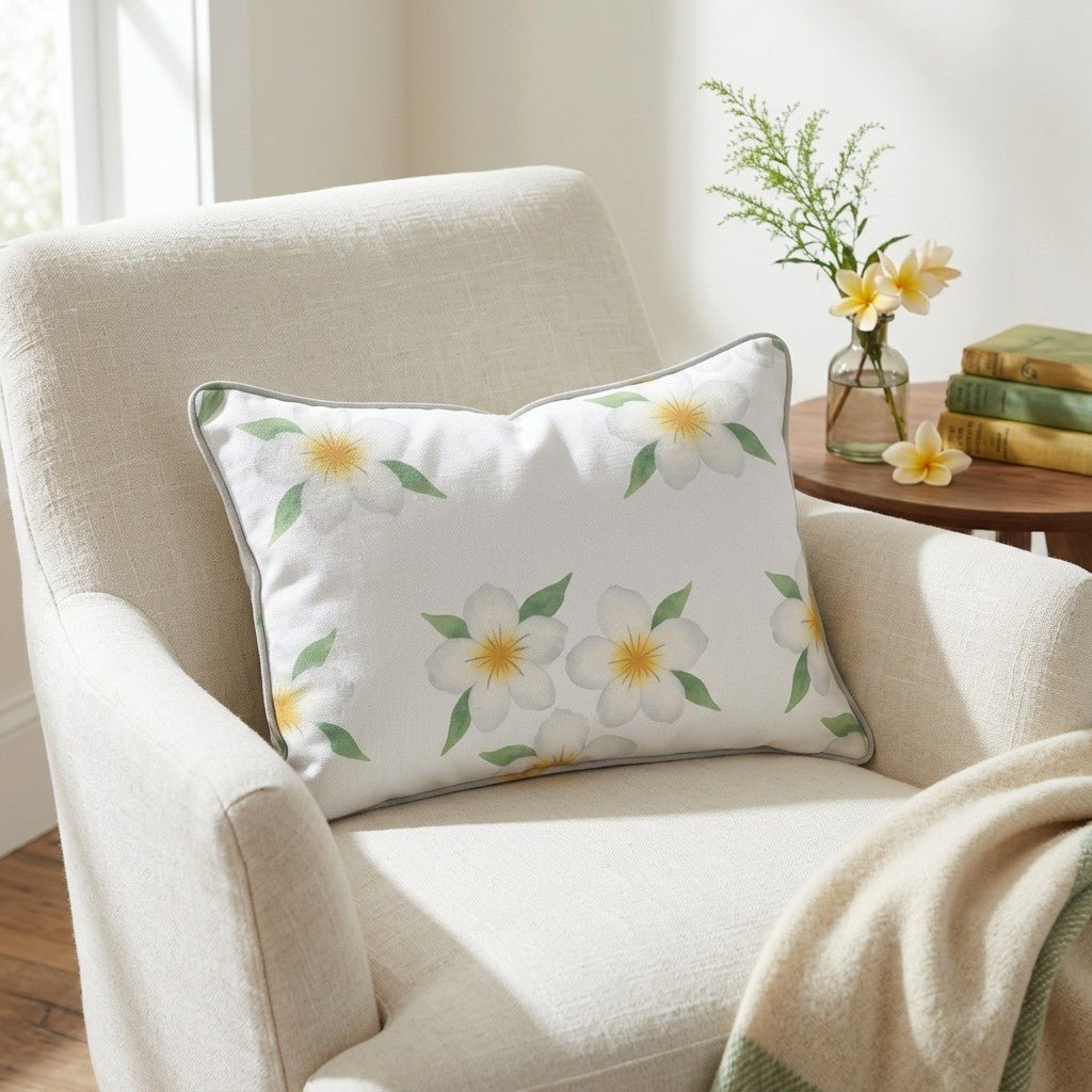 Yellow Sprouts Throw Pillow - Lemon Park