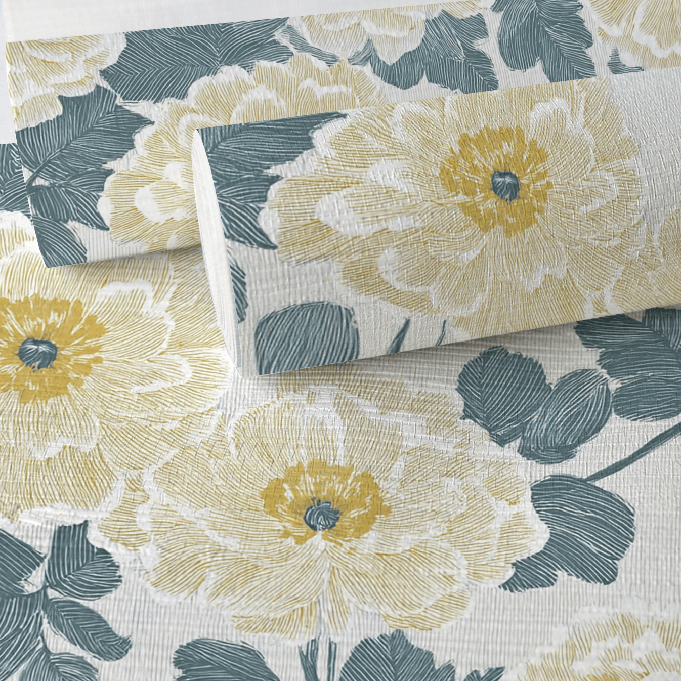 Yellow Wedding Faux Grasscloth Wallpaper - Lemon Park