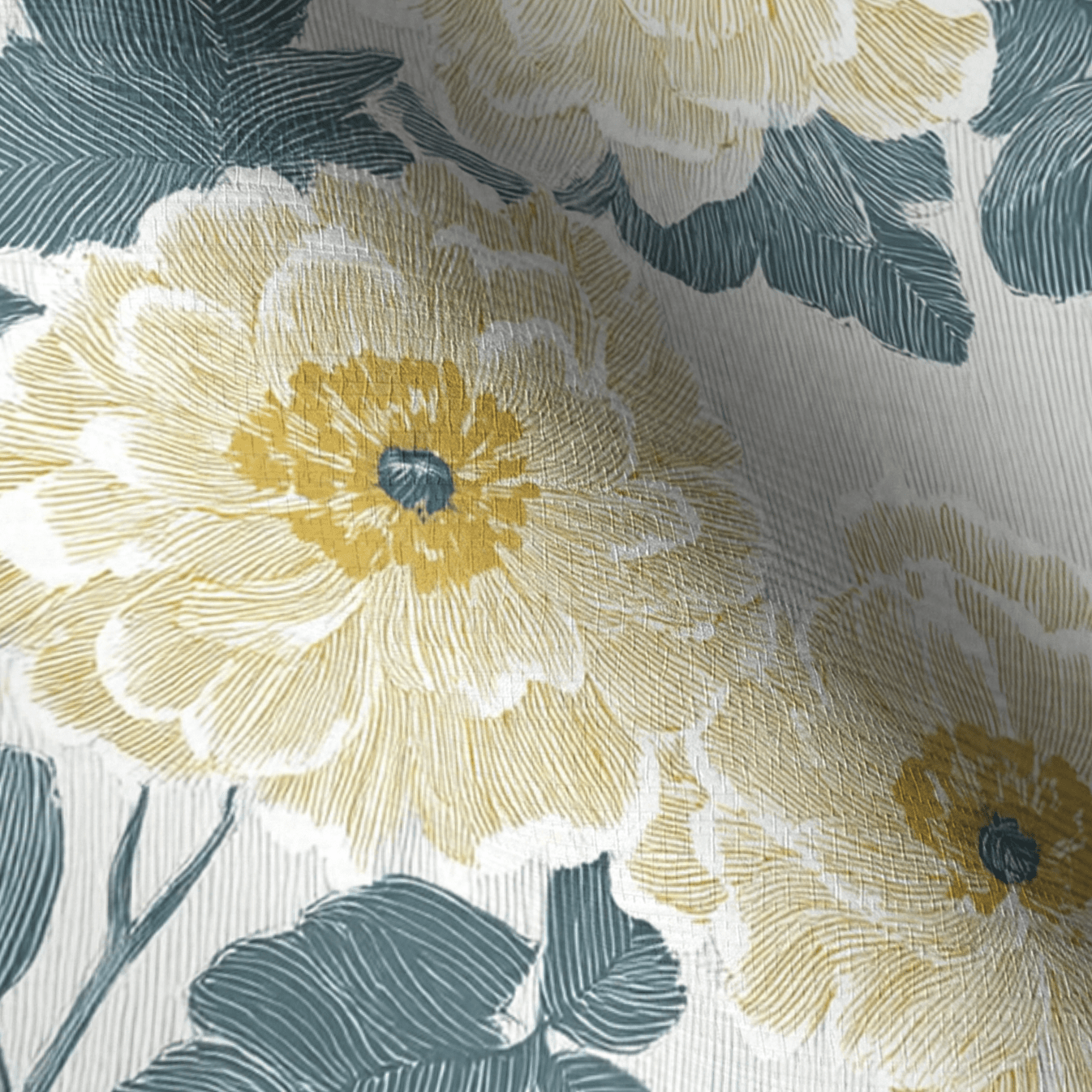 Yellow Wedding Faux Grasscloth Wallpaper - Lemon Park