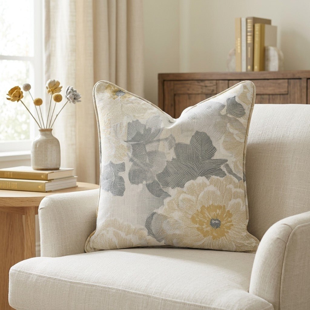 Yellow Wedding Throw Pillow - Lemon Park