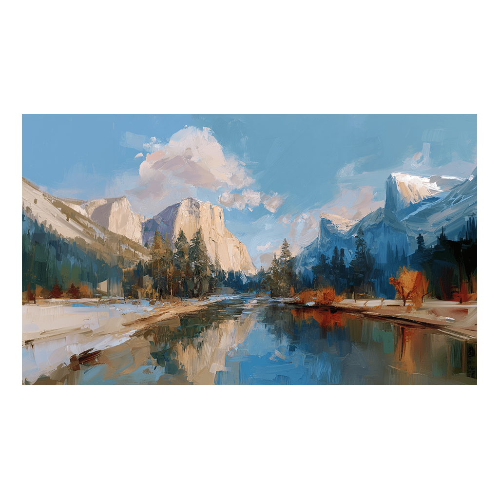 Yosemite Valley in Autumn - Tapestry - Lemon Park