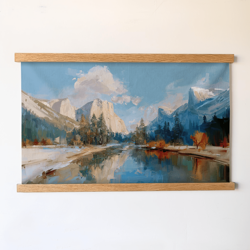 Yosemite Valley in Autumn - Tapestry - Lemon Park