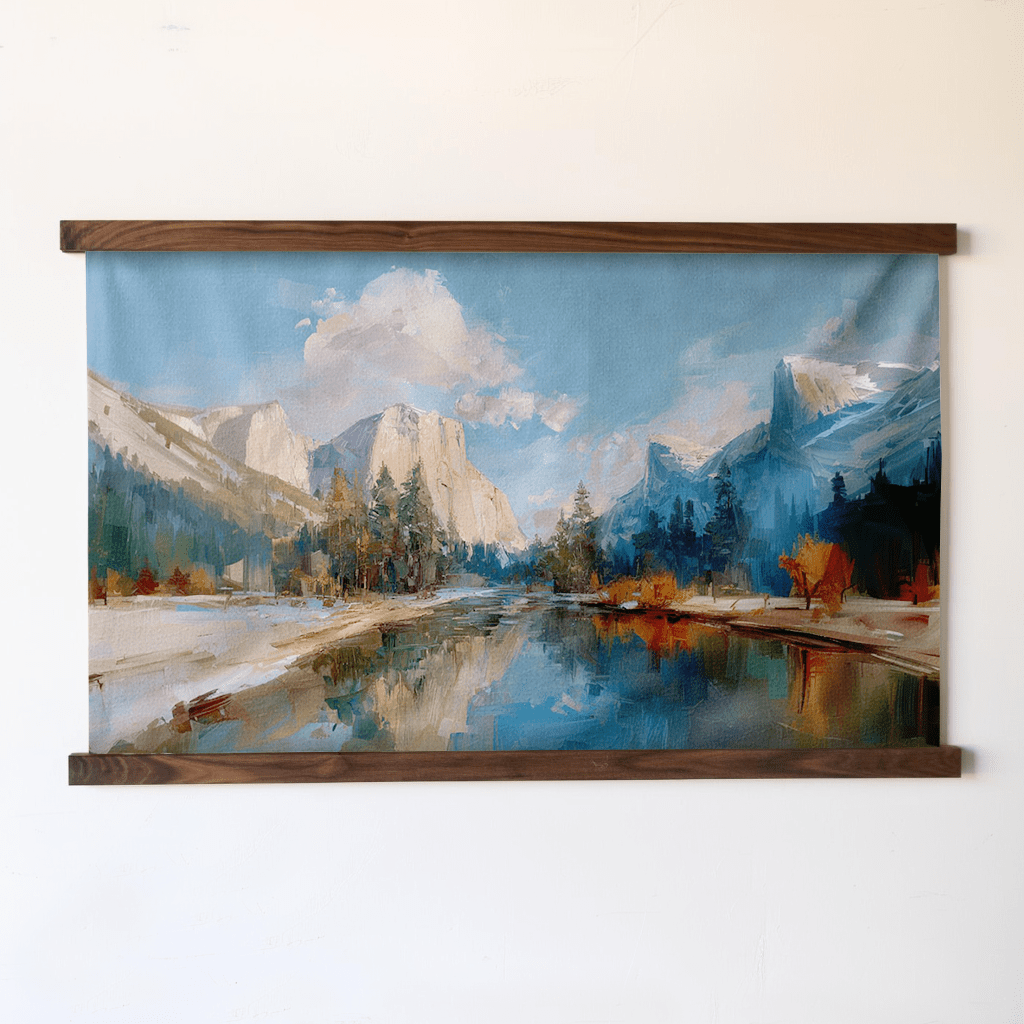 Yosemite Valley in Autumn - Tapestry - Lemon Park