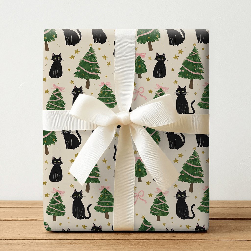 Yuletide Kitty - Wrapping Paper - Lemon Park