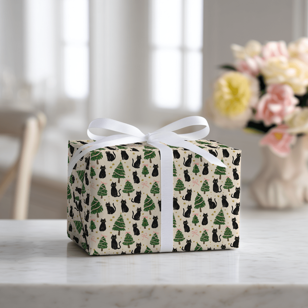 Yuletide Kitty - Wrapping Paper - Lemon Park