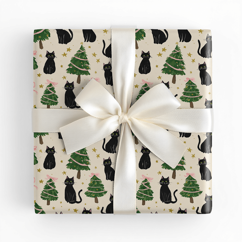 Yuletide Kitty - Wrapping Paper - Lemon Park