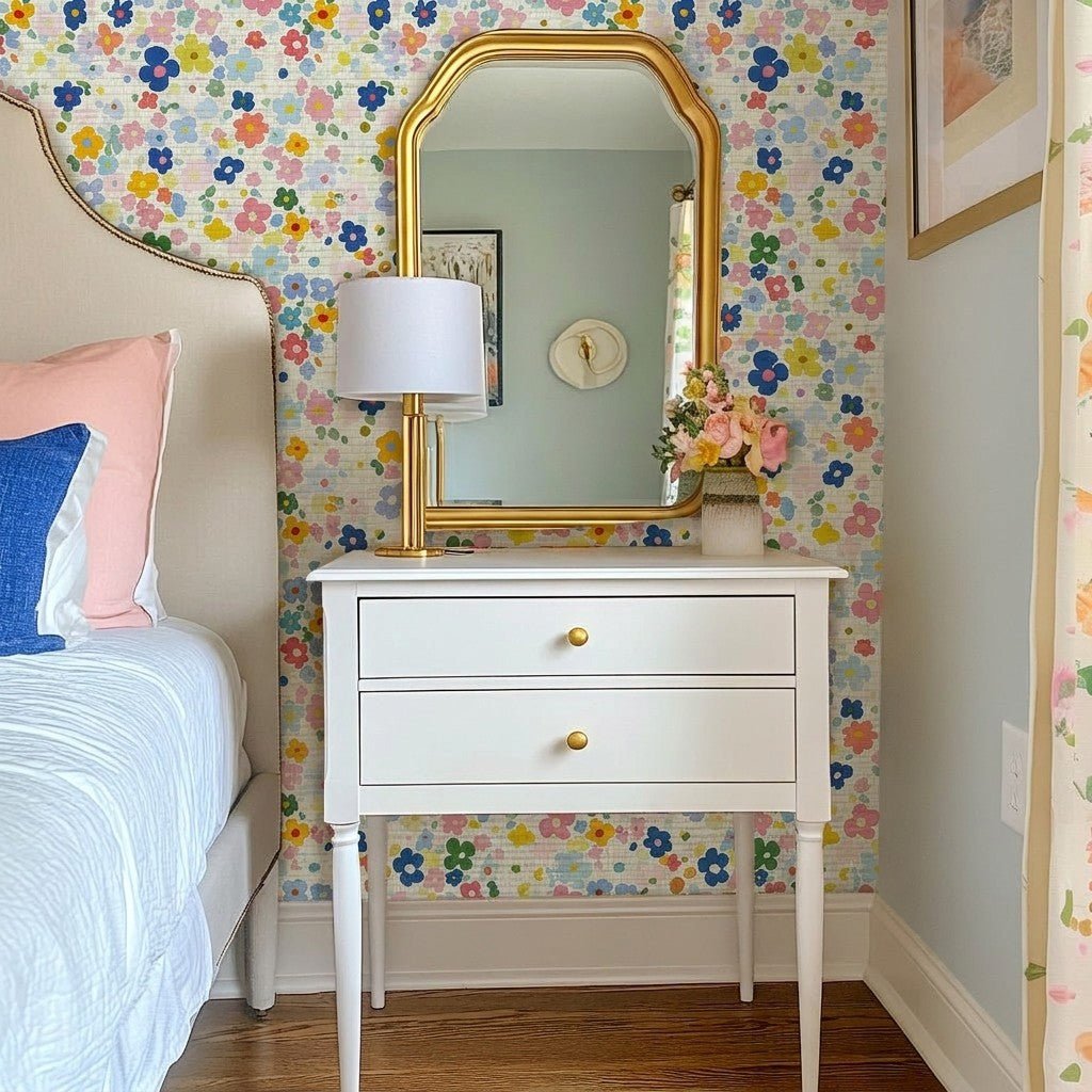 Zara Faux Grasscloth Wallpaper - Lemon Park